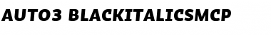 Download Auto 3 Black Italic SmCp Font Title Preview