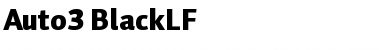 Download Auto 3 Black LF Font Title Preview