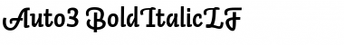 Download Auto 3 Bold Italic LF Font Title Preview