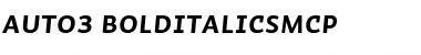 Download Auto 3 Bold Italic SmCp Font Title Preview