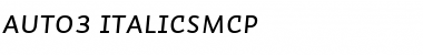 Download Auto 3 Italic SmCp Font Title Preview
