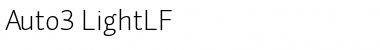 Download Auto 3 Light LF Font Title Preview