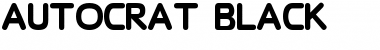Download Autocrat Black Regular Font Title Preview