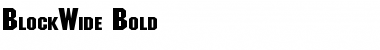 Download BlockWide Bold Font Title Preview