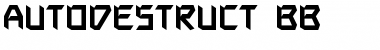 Download Autodestruct BB Regular Font Title Preview