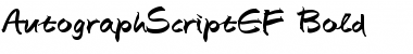 Download AutographScriptEF Bold Font Title Preview