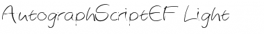 Download AutographScriptEF Light Font Title Preview