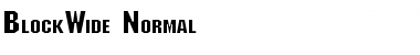 Download BlockWide Normal Font Title Preview