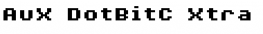 Download AuX DotBitC Xtra Bold Regular Font Title Preview