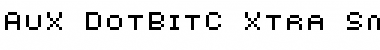 Download AuX DotBitC Xtra SmallCaps Regular Font Title Preview