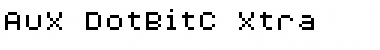 Download AuX DotBitC Xtra Regular Font Title Preview