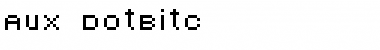 Download AuX DotBitC Regular Font Title Preview