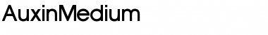 Download AuxinMedium Regular Font Title Preview