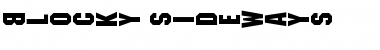 Download Blocky Sideways Regular Font Title Preview