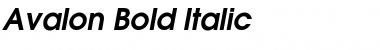 Download Avalon Bold Italic Font Title Preview
