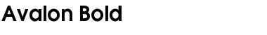 Download Avalon Bold Font Title Preview