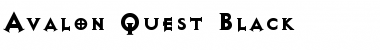 Download Avalon Quest Black Regular Font Title Preview