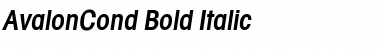 Download AvalonCond Bold Italic Font Title Preview