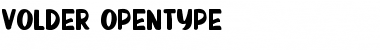 Download VOLDER Regular Font Title Preview