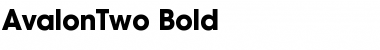 Download AvalonTwo Bold Font Title Preview