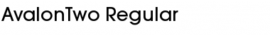 Download AvalonTwo Regular Font Title Preview