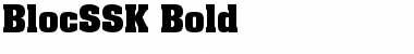 Download BlocSSK Bold Font Title Preview