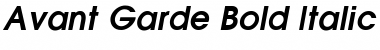 Download Avant Garde Bold Italic Font Title Preview