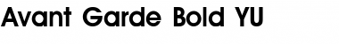 Download Avant Garde Bold YU Regular Font Title Preview