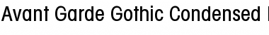 Download Avant Garde Condensed BQ Roman Font Title Preview