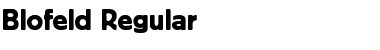 Download Blofeld Regular Font Title Preview
