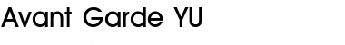 Download Avant Garde YU Regular Font Title Preview