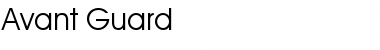 Download Avant Guard Regular Font Title Preview