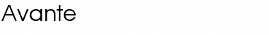Download Avante Normal Font Title Preview