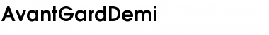 Download AvantGardDemi Regular Font Title Preview