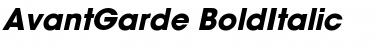 Download AvantGarde-BoldItalic Bold Italic Font Title Preview
