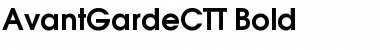 Download AvantGardeCTT Bold Font Title Preview