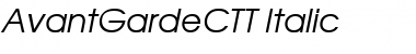 Download AvantGardeCTT Italic Font Title Preview