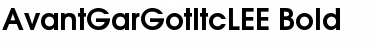 Download AvantGarGotItcLEE Bold Font Title Preview