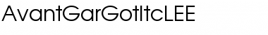 Download AvantGarGotItcLEE Regular Font Title Preview