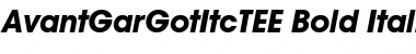 Download AvantGarGotItcTEE Bold Italic Font Title Preview