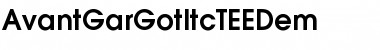 Download AvantGarGotItcTEEDem Regular Font Title Preview