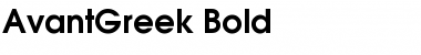 Download AvantGreek Bold Font Title Preview