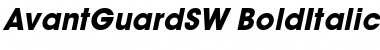 Download AvantGuardSW BoldItalic Font Title Preview