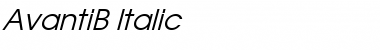 Download AvantiB Italic Font Title Preview