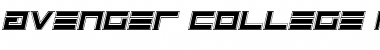 Download Avenger College Italic Italic Font Title Preview