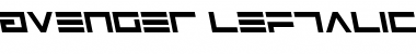 Download Avenger Leftalic Regular Font Title Preview