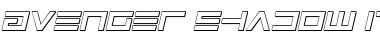 Download Avenger Shadow Italic Italic Font Title Preview