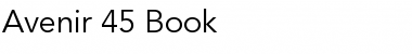 Download Avenir Regular Font Title Preview