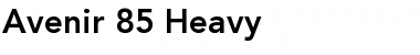 Download Avenir Regular Font Title Preview
