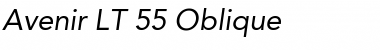 Download Avenir LT 55 Roman Italic Font Title Preview